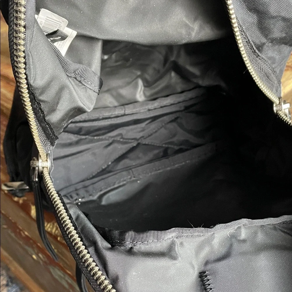 Marc Jacobs Black Nylon Backpack with Silver Accents
